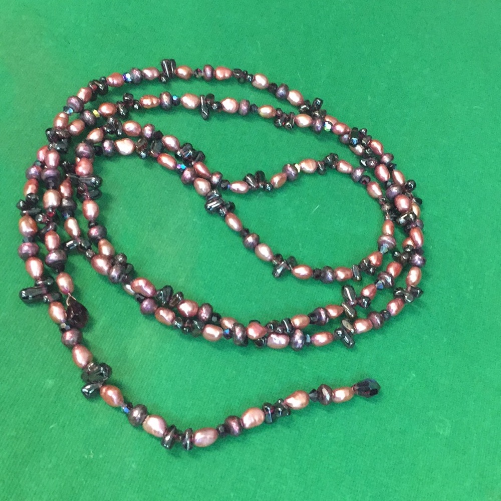 Freshwater Pearl Rope Necklace - Picture 7 of 10